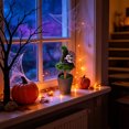 thumbnail image 6 of WOHSAO Halloween Witch Hat Topiary Plant With Pot Halloween Potted Decor Spooky Tabletop Ornament, Cute Witch Themed Mini Moss Trees For Halloween Home Party Decor, Holiday Gift For Family, 6 of 6