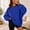 Royal Blue, variant on UDAUDU Womens Oversized Sweatshirts Crewneck Long Sleeve Fleece Pullover Tops Fall Y2k Sweater Cute Hoodies Beige M