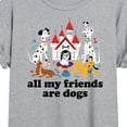 thumbnail image 3 of Disney Classics - Cats & Dogs - All My Friends Are Dogs - Women's Oversized T-Shirt, 3 of 5
