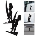 thumbnail image 4 of 2pcs Car Stickers Car Beauty Decals Sticker Vehicle Silhouette Stickers Reflective Car Sticker, 4 of 9