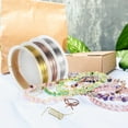 thumbnail image 3 of SHISUYAN 3 Rolls Wire For Jewelry Making, 22 Gauge Bendable Copper Wire Craft Metal Wire Beading Wrapping Wire For Diy Jewelry Making Golden Sliver Copper Color, 3 of 9