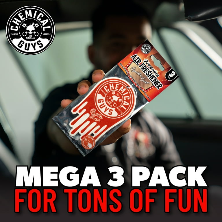 Chemical Guys Hanging Air Freshener 3-pack, Signature Scent