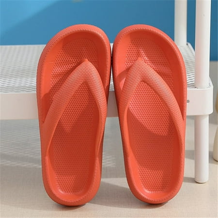 

Rimocy Soft Sole EVA Women s Flip Flops 2023 Summer Beach Non-slip Cloud Slippers Women Thick Platform Clip Toe Bathroom Slides