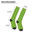 thumbnail image 2 of Naloa dogs on a green background Knee Socks, High Socks Long Stretchy Sock Women Knee High Stocking, Long Socks for Women, 2 of 6