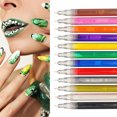 Nail Art Design Tools, 12 Color 3D Pens Set Nail Point Dotting Pen ...