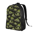 thumbnail image 2 of Disketp Light Green Excavator Mochila Unisex de Apertura Lateral Completa, Mochila para Laptop para Escuela, Trabajo y Viajes, 2 of 8