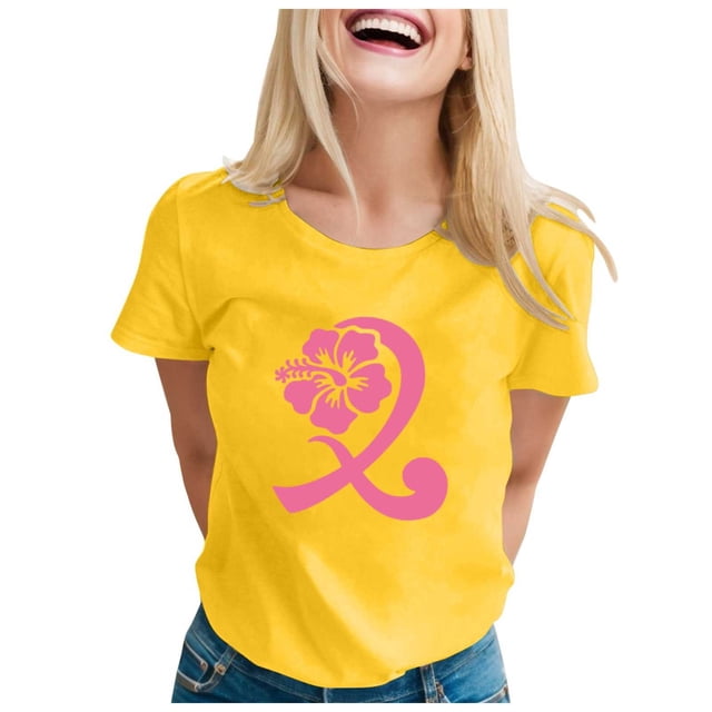 T-shirt à Manches Courtes Imprimé Graphique pour Femmes Col Rond Décontracté Confortable Haut d'Été pour les Vacances Usage Quotidien