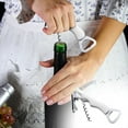 thumbnail image 2 of 3-in-1 Multifunctional Wine & Beer Opener | Stainless Steel Corkscrew with Bottle Opener & Foil Cutter | Portable Bar Tool for Home, Parties & Travel, 2 of 4