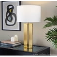 thumbnail image 2 of Cosmo 28" Metal Table Lamp, Desk Lamp, Table Lamp for Bedroom, Table Lamp for Nightstand, Small Table Lamp for Living Room (Antique Brass), 2 of 6
