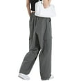 thumbnail image 3 of Sunloudy Pantalones cargo casuales para mujer, pantalones sueltos de moda de cintura baja elásticos de color sólido con bolsillos laterales Sunloudy  moda, 3 of 10