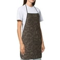 thumbnail image 4 of Yiaed Dinosaur Print Kitchen Apron with Hand Wipe Pockets,Big Pocket,Aprons for Women with Pockets, Waterproof for Cooking Baking, 4 of 7