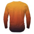 thumbnail image 3 of VBTAPA Men's Henley Shirt Long Sleeve Gradient Printed Button T-shirt Lightweight Casual Athletic Tees Workout Muscle Shirts Deal of The Day Orange XXL, 3 of 5