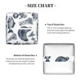 thumbnail image 5 of Kdxio Chicken And Fish Print Tissue Box Cover,Square Decorative PU Leather Facial Paper Case Organizer Holder Dispenser for Bathroom,Night Stands,Desk,Car 5.2''X5.2''X5.2'', 5 of 8