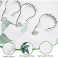 thumbnail image 4 of Greenleaf Shower Curtain for Bathroom, Colorful Leaves Curtain Bathroom Decoration, Shower Curtain Set with Curtain Hooks, 4 of 6