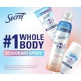 thumbnail image 2 of Desodorante Secret para todo el cuerpo, aroma a agua de rosas, 100 ml, para mujer, 2 of 9