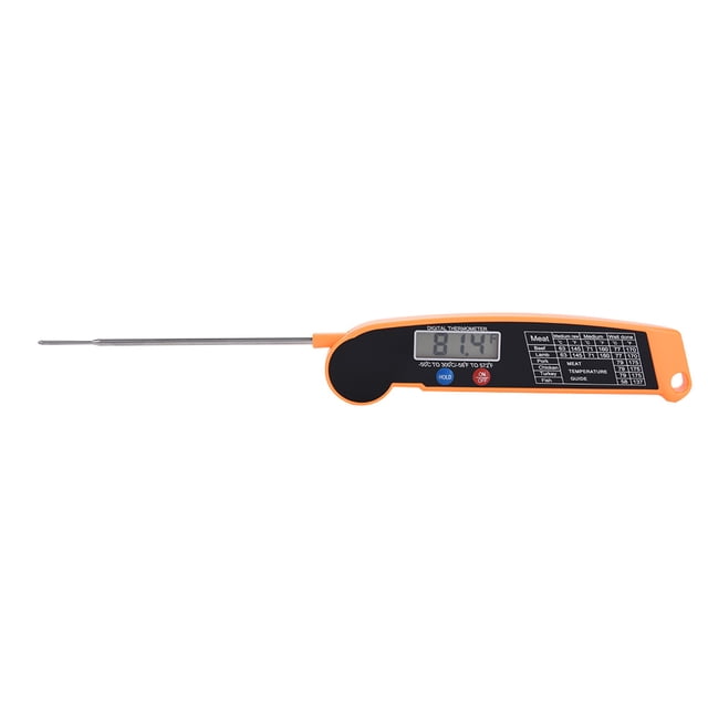 Termómetro Digital LCD Para Alimentos, Sonda Plegable, Probador De Temperatura Para Parrilla De Barbacoa Para Cocinar En La Cocina