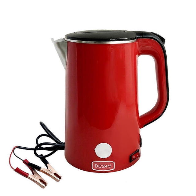 Solar kettle 12v dc large capacity 1.8L with battery clip for cooking.