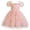 Pink, variant on REDARER Girls Floral Embroidered Puff Sleeve Tulle Dress Princess Dance Party Outfit,3-4 Years