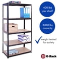 thumbnail image 4 of Garage Shelving Units - 71" H x 35" L x 12" W - Heavy Duty Racking - Shelves for Storage, 4 of 8