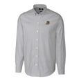 thumbnail image 2 of Men's Cutter & Buck  Charcoal Durham Bulls Oxford Stretch Stripe Long Sleeve Button-Down Dress Shirt, 2 of 3
