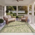 thumbnail image 3 of SAFAVIEH Courtyard Yvette Floral Indoor/Outdoor Area Rug, 8' x 11', Olive/Natural, 3 of 14