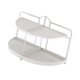 thumbnail image 2 of Organizador de baño semicircular multiusos para apartamento, sala de estar y mesa. Blanco, 2 of 9