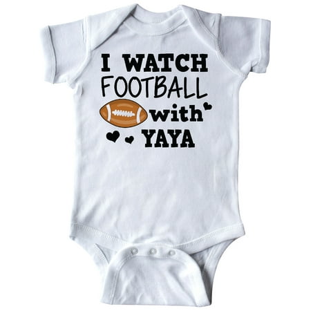 

Inktastic I Watch Football with My Yaya Gift Baby Boy Bodysuit