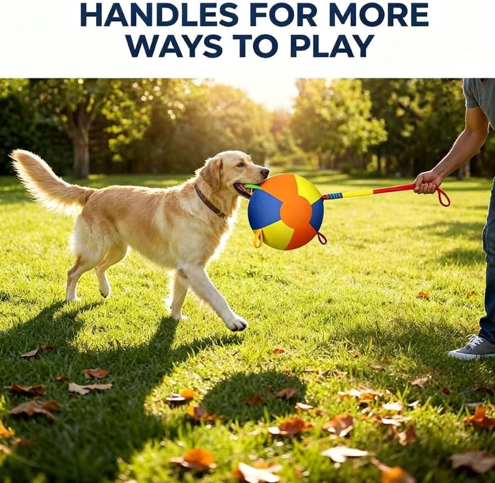 Herding Ball for Dogs & Horses, 10/18/22 Inch Jumbo Exercise Ball, Tear-Resistant Inflatable Play Toy for Herding Instinct Training, Durable Outdoor Pet Toy for Large Breed Dogs & Horses