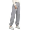 thumbnail image 1 of Pantalones para mujer Gibobby deportivos gruesos de felpa de otoño e invierno con plumón Gris S, 1 of 5