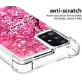 thumbnail image 4 of Compatible with Samsung Galaxy A51 5G Case Liquid Glitter Cute Stylish Slim TPU Silicone Quicksand Sparkle Shockproof Protective for Women Girls Case for Galaxy A51 5G Cherry Blossoms YB, 4 of 12