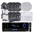 thumbnail image 3 of 4 Pairs of 150 W 5.25 in. In - WallIn - Ceiling Stereo White Speakers 300 W Digital Home Stereo Receiver USBSDAUX Input, Remote 4 Channel High Power Stereo Speaker Selector & 4 Volume Controls, 3 of 7