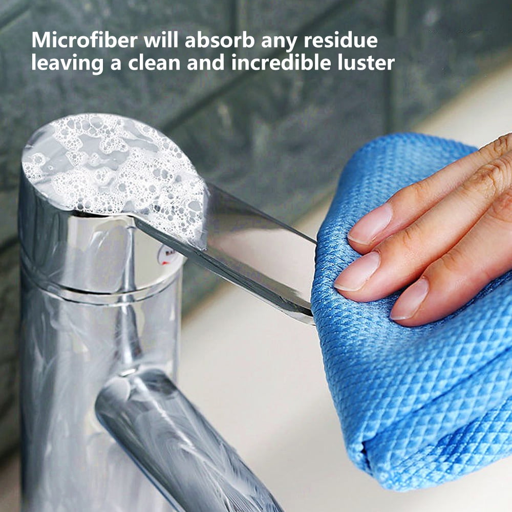 JTWEEN 5/10pcs Microfibre Dish Towels Tea Towels Bar Towels Lint-Free  Cleaning Cloth Reusable Kitchen Towels Wipes Soft Dishcloths for Mirror  Glass