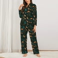 thumbnail image 2 of Sigee Deers In The Forest for Women’s Pajama Sets Long-Sleeved Pjs Sets for Women 2 piece Sleepwear-X-Large, 2 of 7