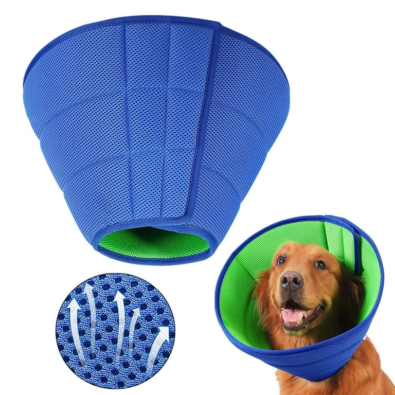 Dog Cone Collar Prevent Biting Adjustable Recovery Scratching for Large Medium Small Dogs L