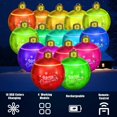 thumbnail image 6 of DADHOT Light Up PVC Inflatable Christmas Ball,24 Inch Large Outdoor Decorated Ball Outdoor Christmas Decorations,New Years Christmas Ornaments with Light,Remote for Yard & Pool Decorations (Green), 6 of 7
