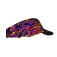 thumbnail image 2 of Yiaed Skull Print Sport Sun Visor Hats Adjustable Empty Top Baseball Cap Cotton Ball Caps for Women and Men, 2 of 5