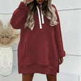 thumbnail image 5 of ZSQDM Hoodie Blanket for Women Women's Oversized Batwing Sweaters 2025 Fall Outfits Trendy Crewneck Knit Side Slit Fashion Pullover Tops Sweater Weather Women Blending Sweatshirt （S）, 5 of 9