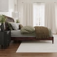 thumbnail image 3 of AFI Orleans Solid Wood Low Profile Sleigh King Platform Bed in Walnut, 3 of 13