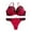 hwj# Red556, variant on Huowey Bras For Women Underwire Color Block Bra Thong Set Lace Color Matching Panty Plus Size Underwear Set Brassiere,Black