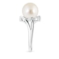 thumbnail image 3 of ANGARA Solitaire South Sea Cultured Pearl Bypass Split Shank Ring in 14K White Gold for Women | June Birthstone, Birthday, Anniversary, Jewelry Gift for Women | Pearl Ring, 3 of 9