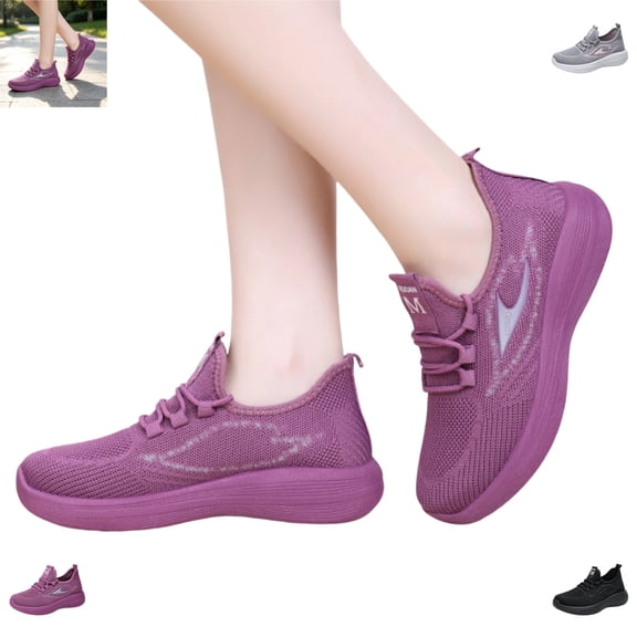 YOUYEDIAN Sneakers for Women Fashion Platform Breathable Versatile Sport Comfy Sneakers Casual Mesh Soft Outdoor Running Shoes
