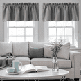 thumbnail image 4 of Yakamok 18 Inches Long Blackout Curtain Valances for Kitchen Windows - 1 Panels Blackout Window Valances for Basement with Rod Pocket (Grey,Width 52 by Length 18,1 Pair), 4 of 7