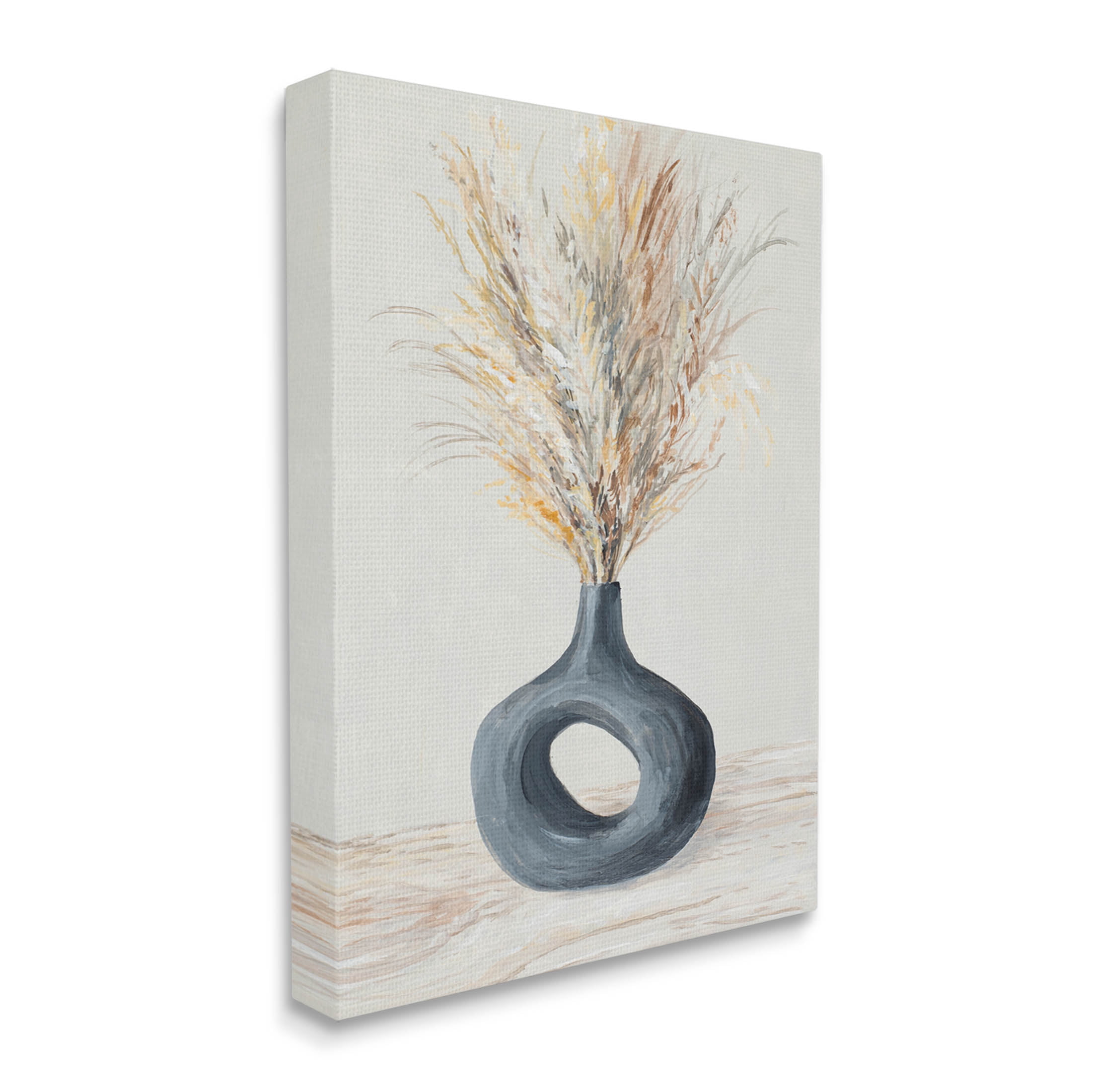 Stupell Industries Country Grain Modern Vase Painting Gallery Wrapped Canvas Print Wall Art, Design by Lanie Loreth