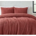 thumbnail image 3 of Brooklyn Loom Marshmallow Plush 100% Microfiber Polyester Dusty Rose 3-Piece King Comforter Set, Solid Casual themed, Adult Bedding, OEKO-TEX Certified, 3 of 8