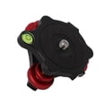 thumbnail image 1 of 64 Leveling Base, Aluminum Alloy Corrosion Resistance Triple Wheel Leveler Bubble Level Durable  For Ball Head For SLR Camera, 1 of 8