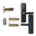 thumbnail image 1 of Door Lock, Tuya Electronic Smart Door Lock With Biometric Fingerprint / Smart Card / Password / Key Unlock/ USB Emergency Charge ,Easy to Install, 1 of 5