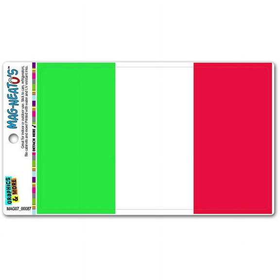 Italy Flag Italian Automotive Car Refrigerator Locker Vinyl Magnet