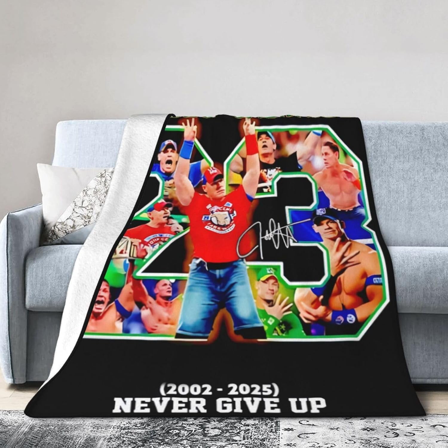 John Boxer Cena Blanket Throw Air Conditioning Blankets Soft Throws for Couch Bed All Seasons Use 40"x30"
