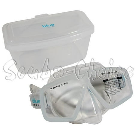 Mask Clear Scuba Dive - Scuba Diving Blue Tekna Clear Silicone Mask w/ Box Spearfishing Free Dive