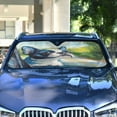 thumbnail image 4 of WOBOGO Lovely Boston Terrier Car Windshield Sunshades Autopilot Lightweight Accordion Sun Visor 55×27.6in, 4 of 8
